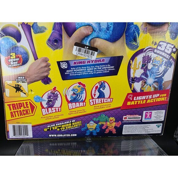 Heroes of Goo Jit Zu Deep Goo Sea King Hydra 3 in 1 Goo Power Stretchy Toy - Picture 8 of 8